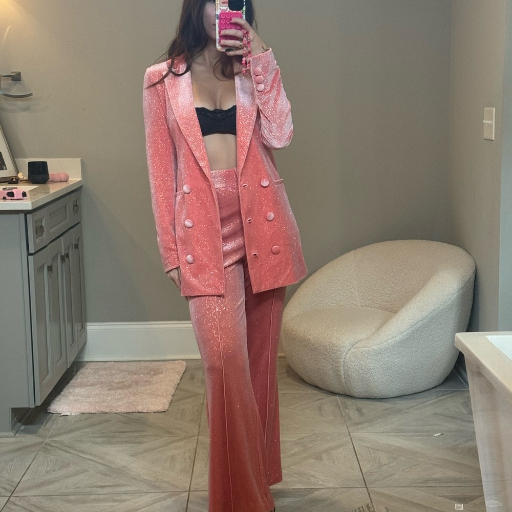 Alice McCall Coral Wide Leg Pantsuit